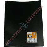 PORTALISTINO A4 100 BUSTE BUCCIA D'ARANCIA CM 22 X 30 NERO